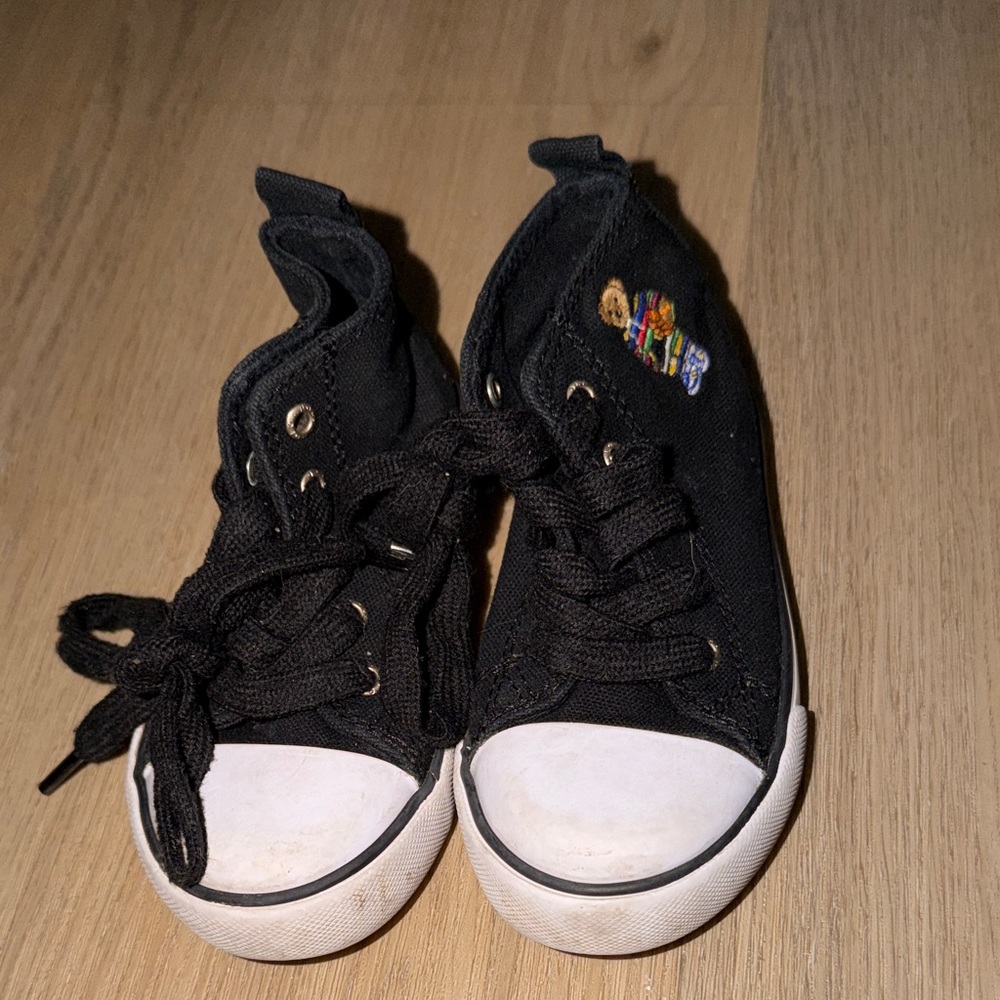 Polo by Ralph Lauren Black Canvas Kids Sneakers
